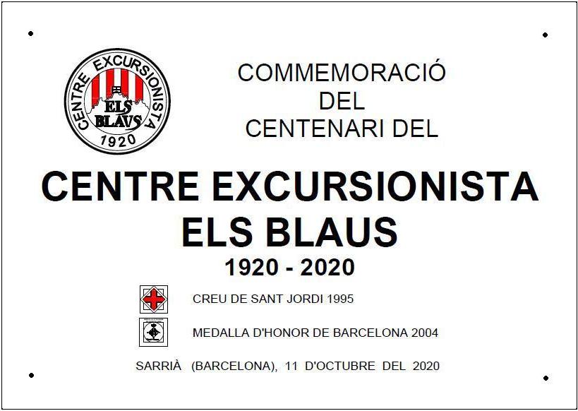 Col·locació de la Placa del Centenari a Montserrat